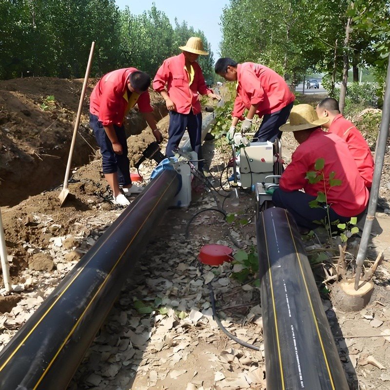 HDPE electrofusion connection gas pipes