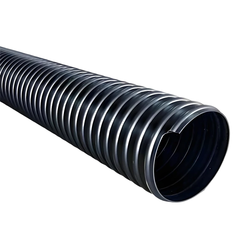Steel strip reinforced HDPE spiral pipe